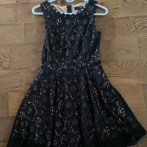 Formal black lace dress